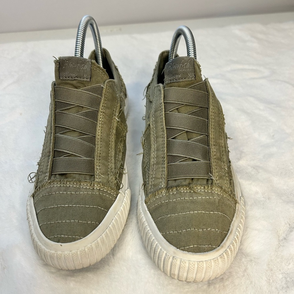 Blowfish Malibu Slip On sneakers Women’s 8 olive canvas casual shoe - Picture 4 of 12